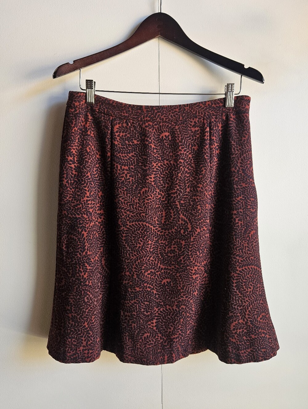 Loft A-Line Paisley Skirt in Women's 8